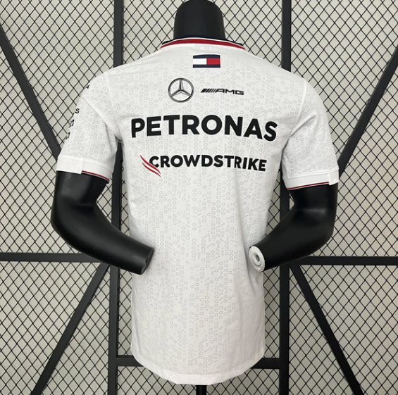 F1 Mercedes 2024 new white f1 shirt