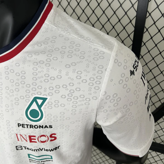 F1 Mercedes 2024 new white f1 shirt