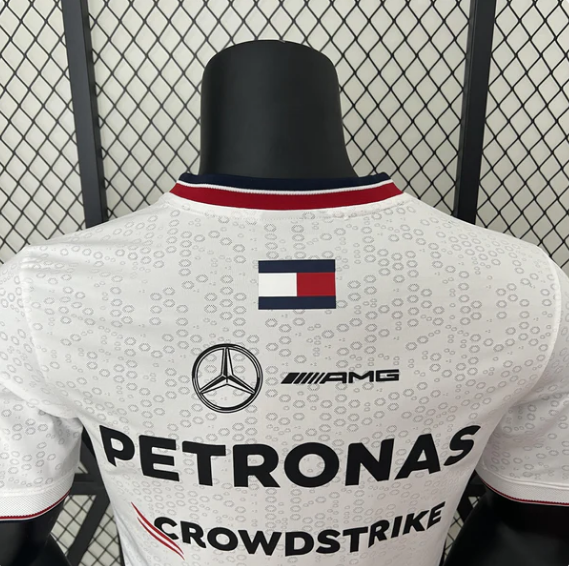 F1 Mercedes 2024 new white f1 shirt