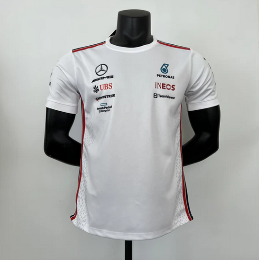 F1 MERCEDES BENZ 2023 WHITE T-SHIRT -2