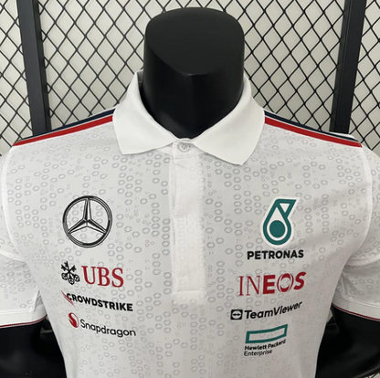 F1 MERCEDES 2024 white - POLO